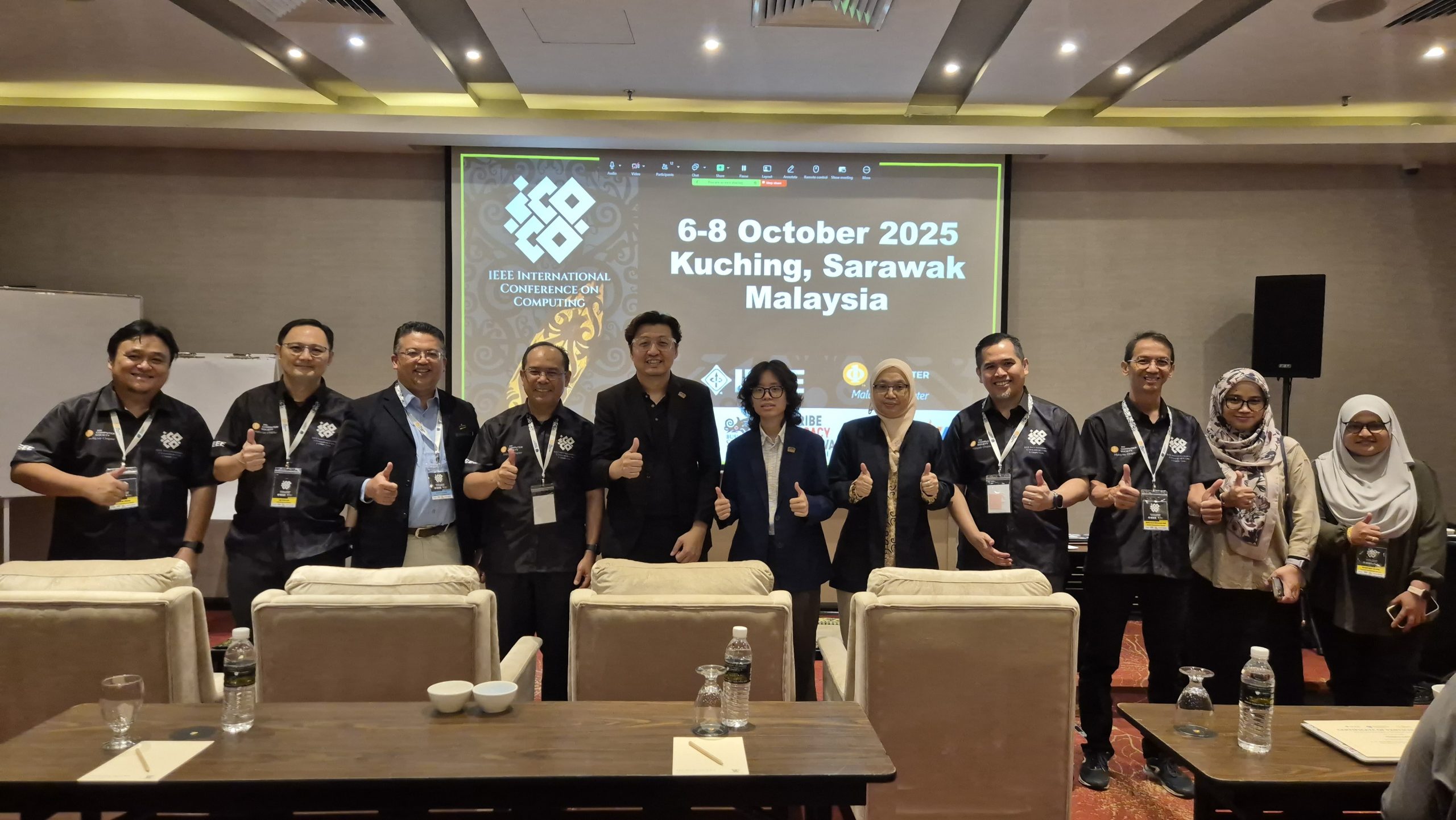 IEEE International Conference on Computing organisers and participants in Kuching, Sarawak, Malaysia